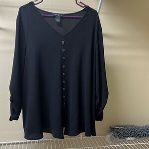 Black blouse 2X